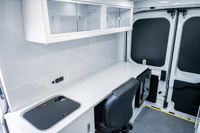 AVAN Mobility's Mobile Outreach Unit with Office Desk