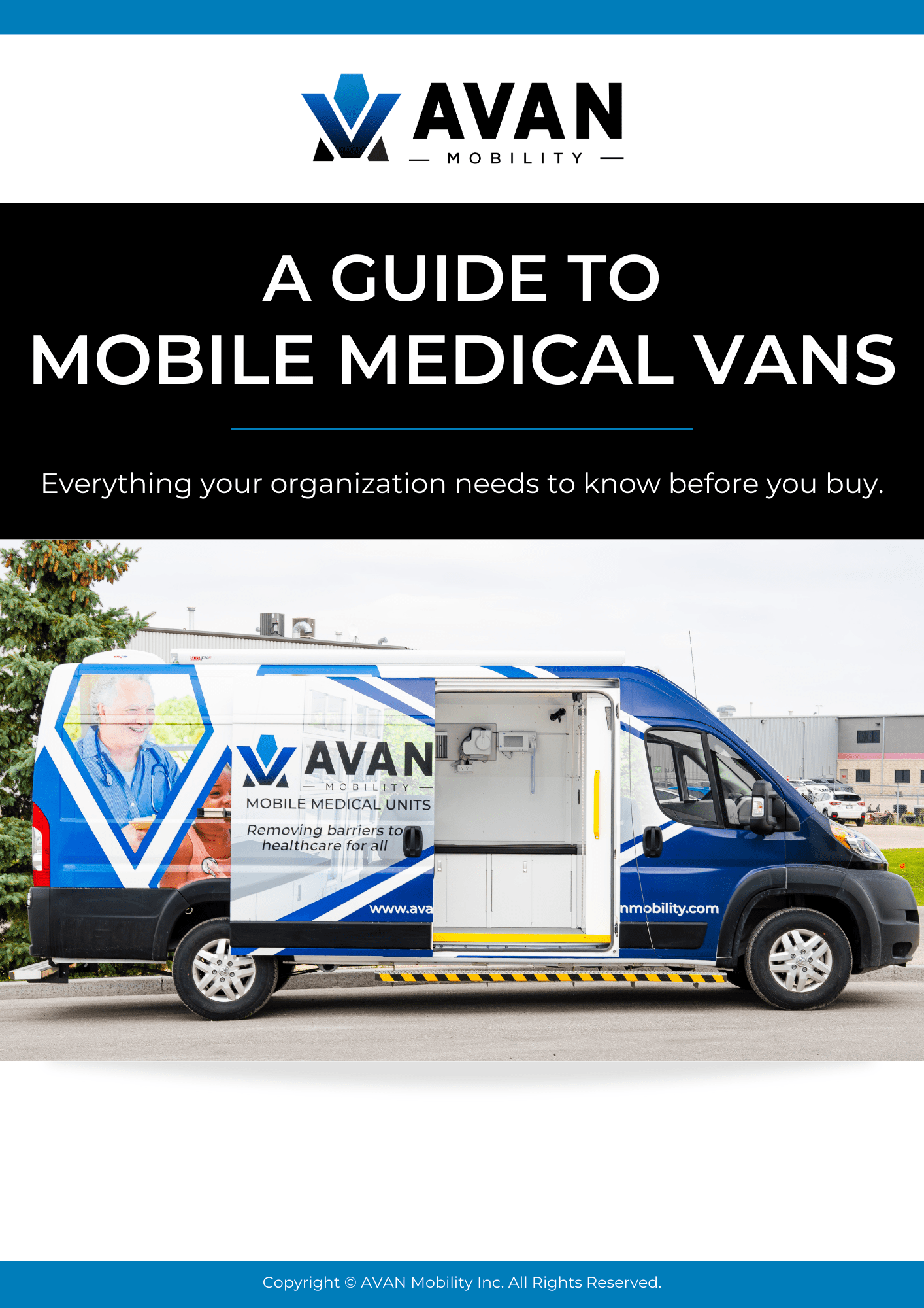 AVAN Mobility's Mobile Medical Van Buyer's Guide - Front Page
